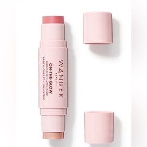 Wander Beauty On-the-Glow Blush and Illuminator in the shade Coral Rose.